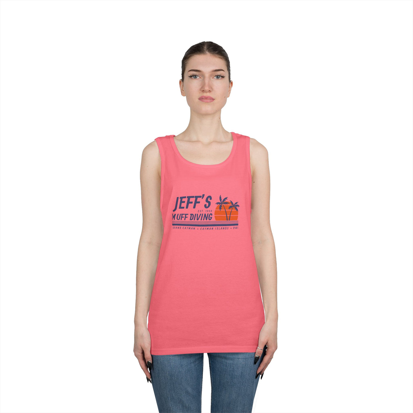 Jeff's Sunset Unisex Heavy Cotton Tank