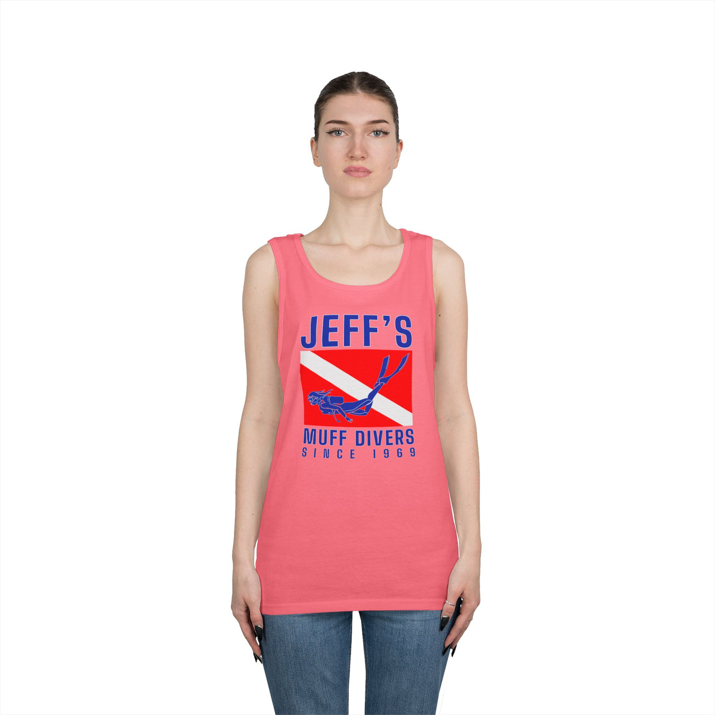 Jeff's Muff Divers Unisex Heavy Cotton Tank