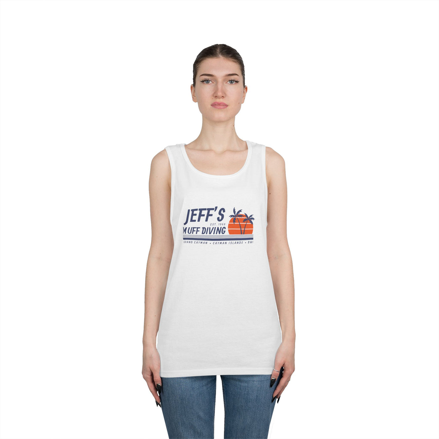 Jeff's Sunset Unisex Heavy Cotton Tank