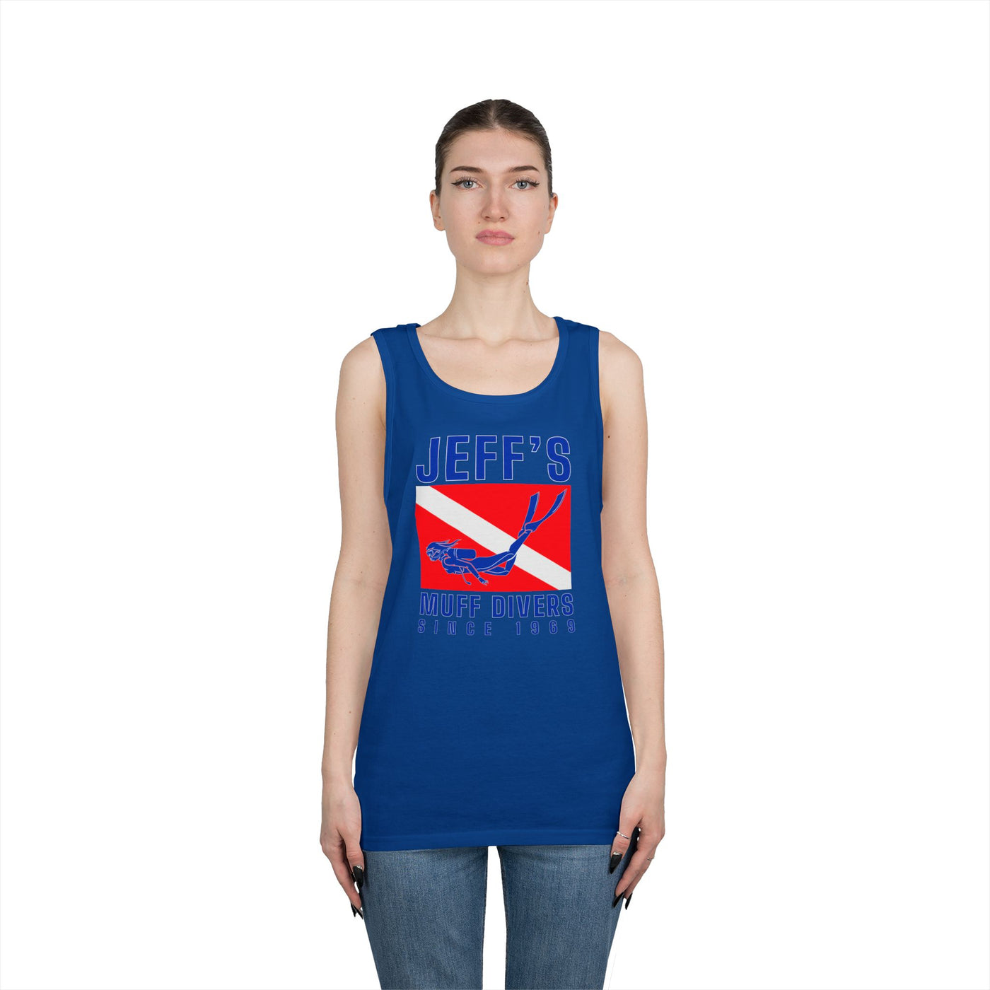 Jeff's Muff Divers Unisex Heavy Cotton Tank