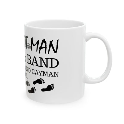 Retro Barefoot Man & Band Ceramic Mug - Jeff's Dive Shop - 11oz & 15oz Options
