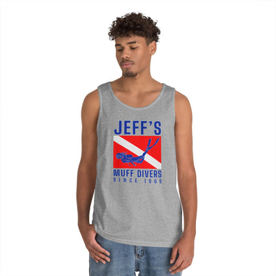 Jeff's Muff Divers Unisex Heavy Cotton Tank