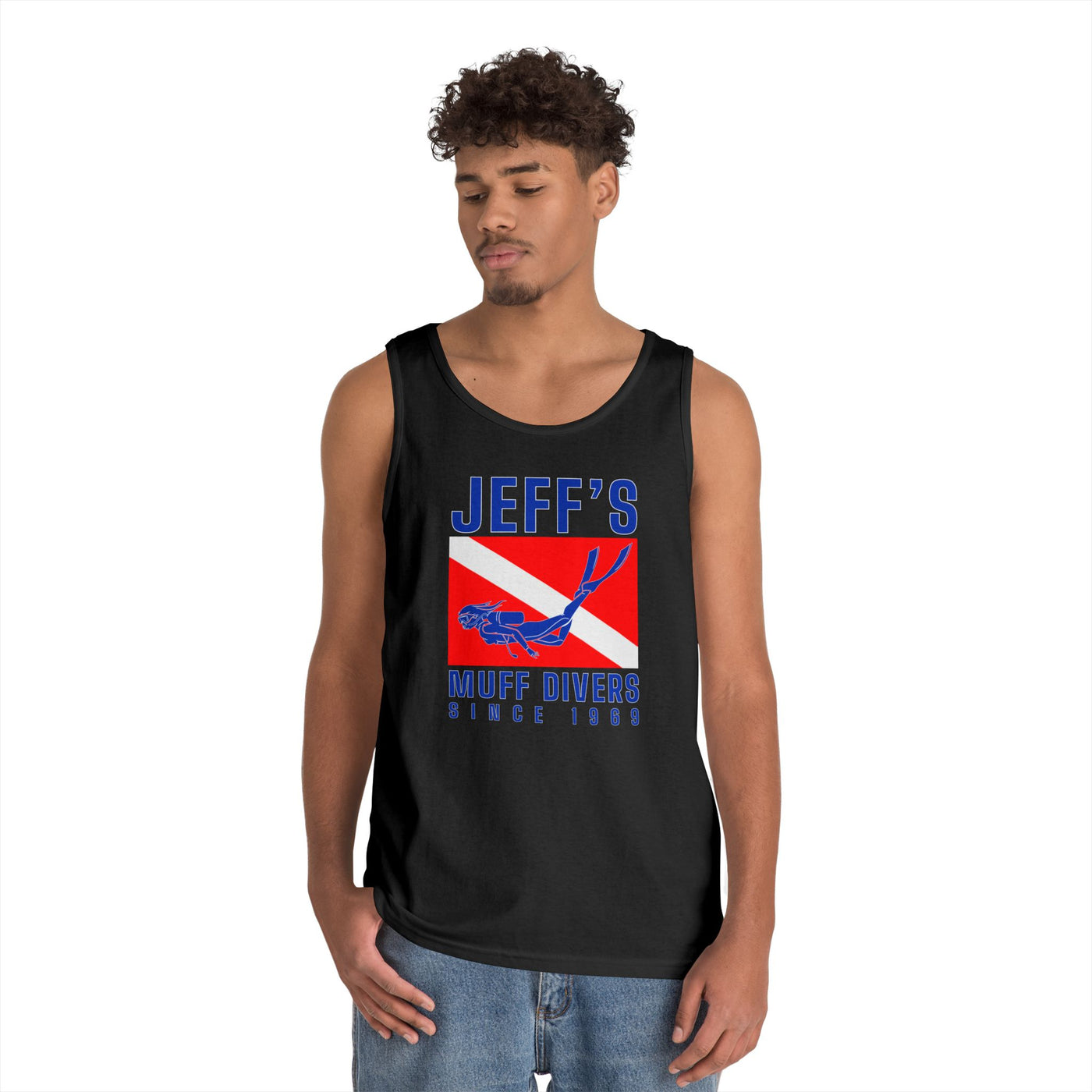 Jeff's Muff Divers Unisex Heavy Cotton Tank