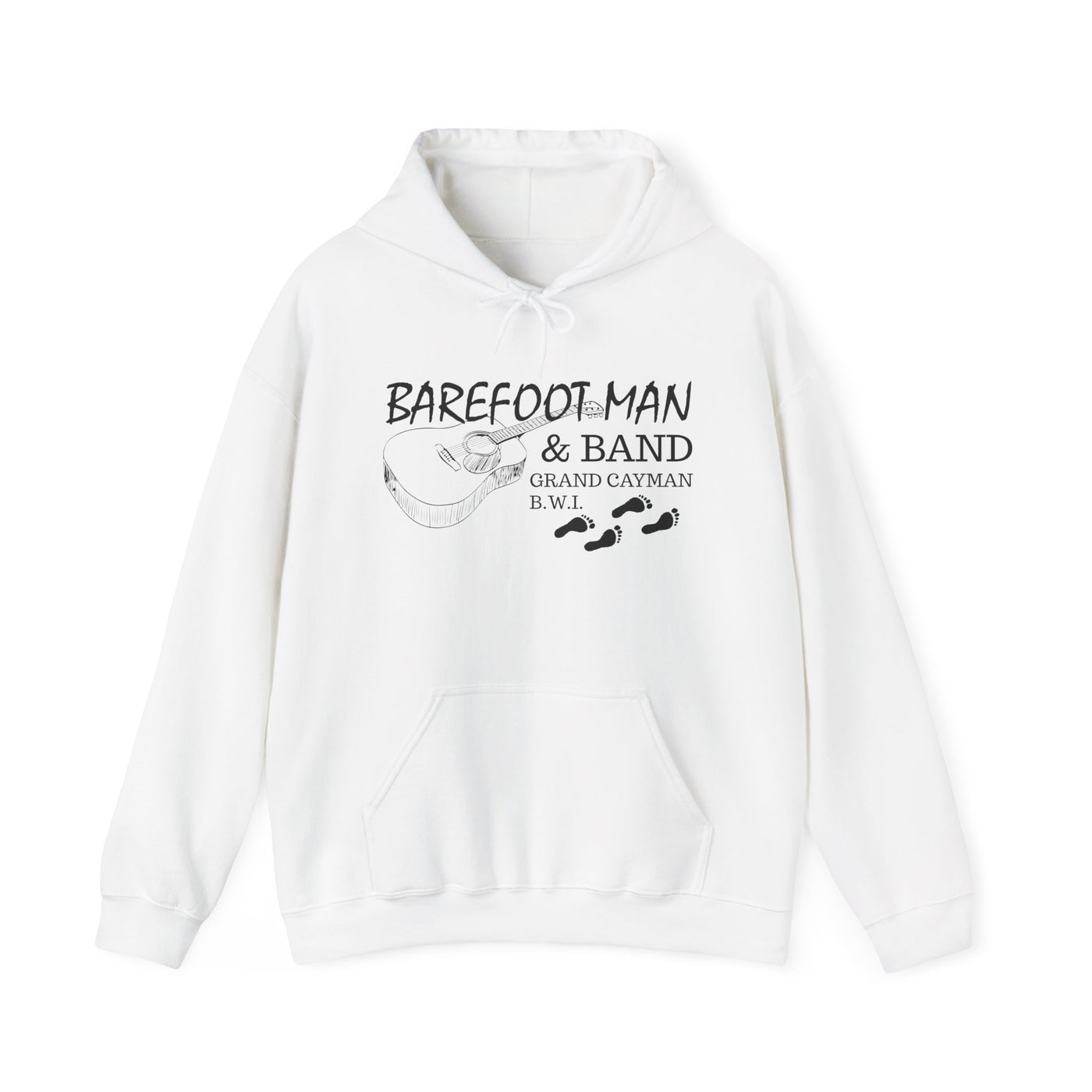 Retro Barefoot Man & Band Unisex Heavy Blend™ Hooded Sweatshirt