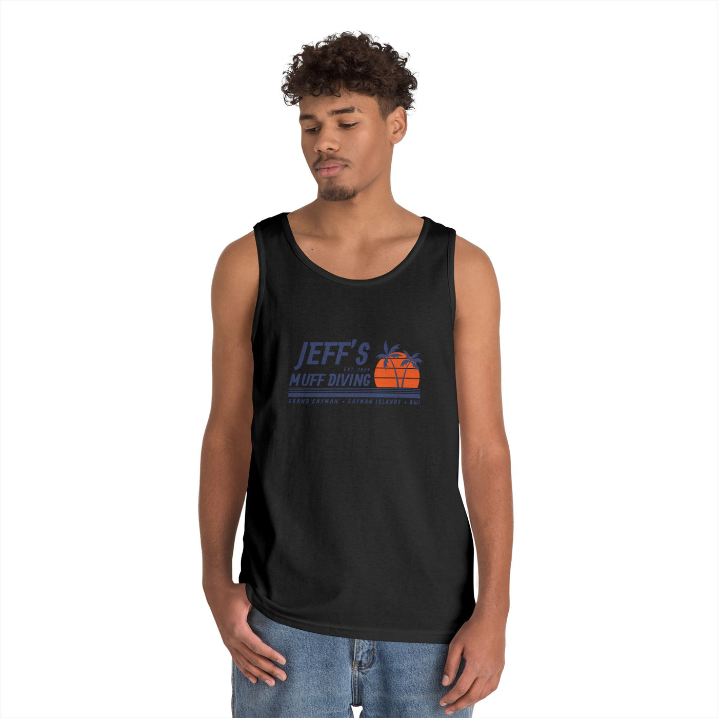 Jeff's Sunset Unisex Heavy Cotton Tank