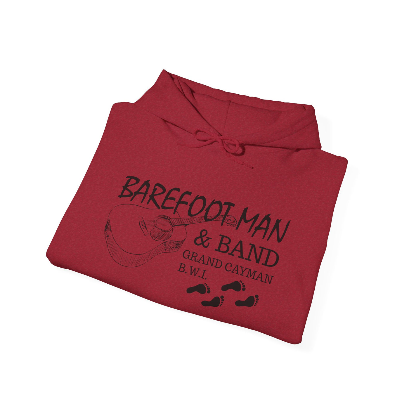 Retro Barefoot Man & Band Unisex Heavy Blend™ Hooded Sweatshirt