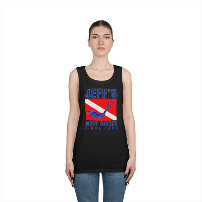 Jeff's Muff Divers Unisex Heavy Cotton Tank