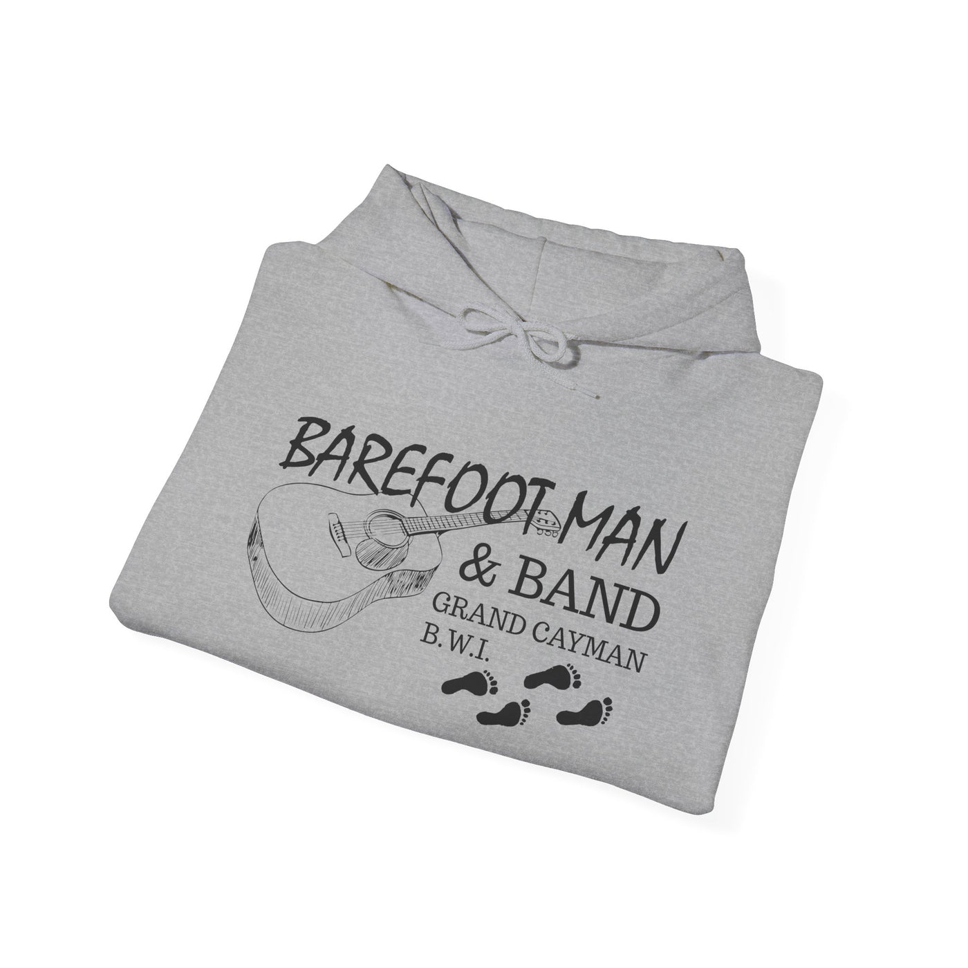 Retro Barefoot Man & Band Unisex Heavy Blend™ Hooded Sweatshirt
