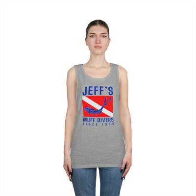 Jeff's Muff Divers Unisex Heavy Cotton Tank