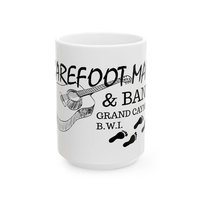 Retro Barefoot Man & Band Ceramic Mug - Jeff's Dive Shop - 11oz & 15oz Options