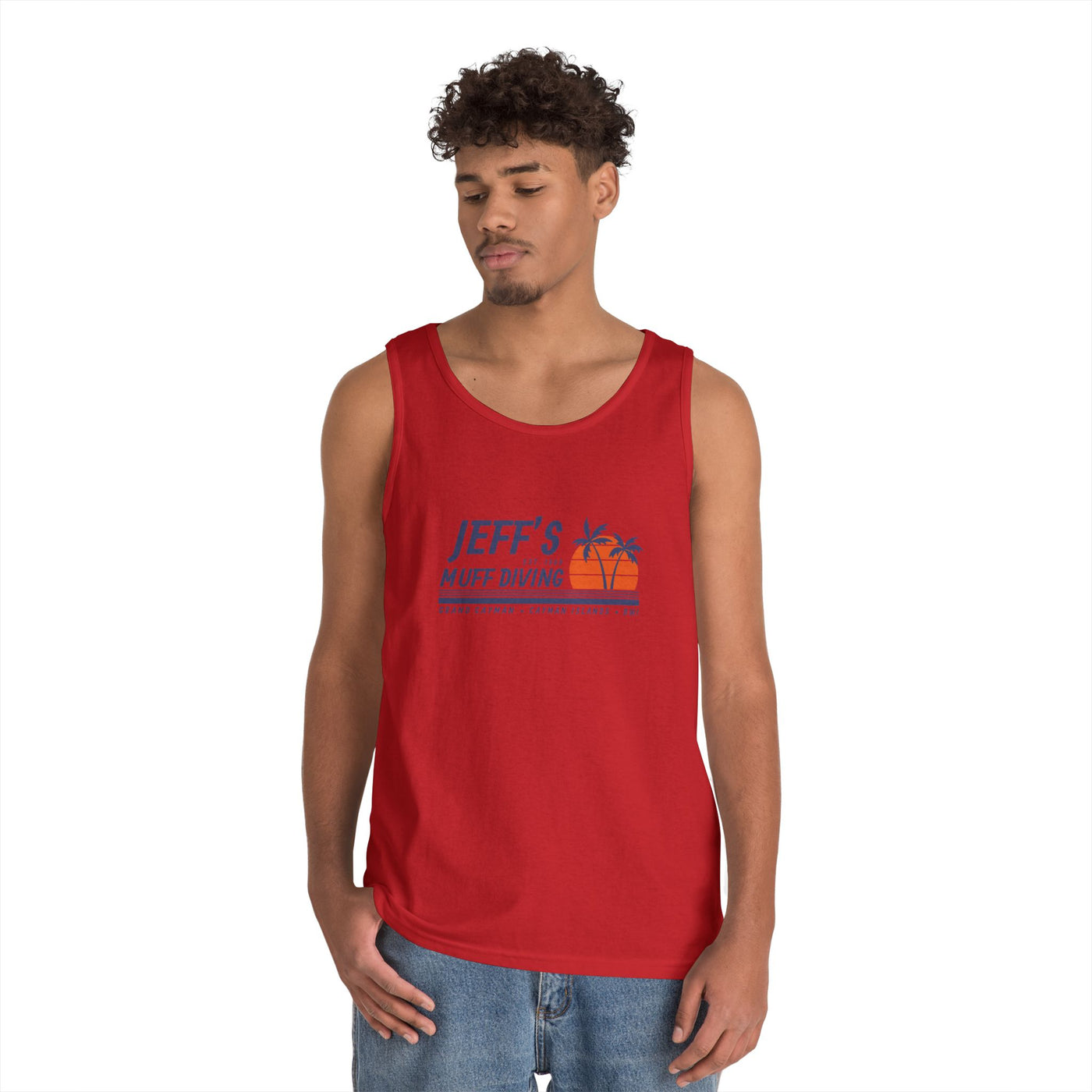 Jeff's Sunset Unisex Heavy Cotton Tank