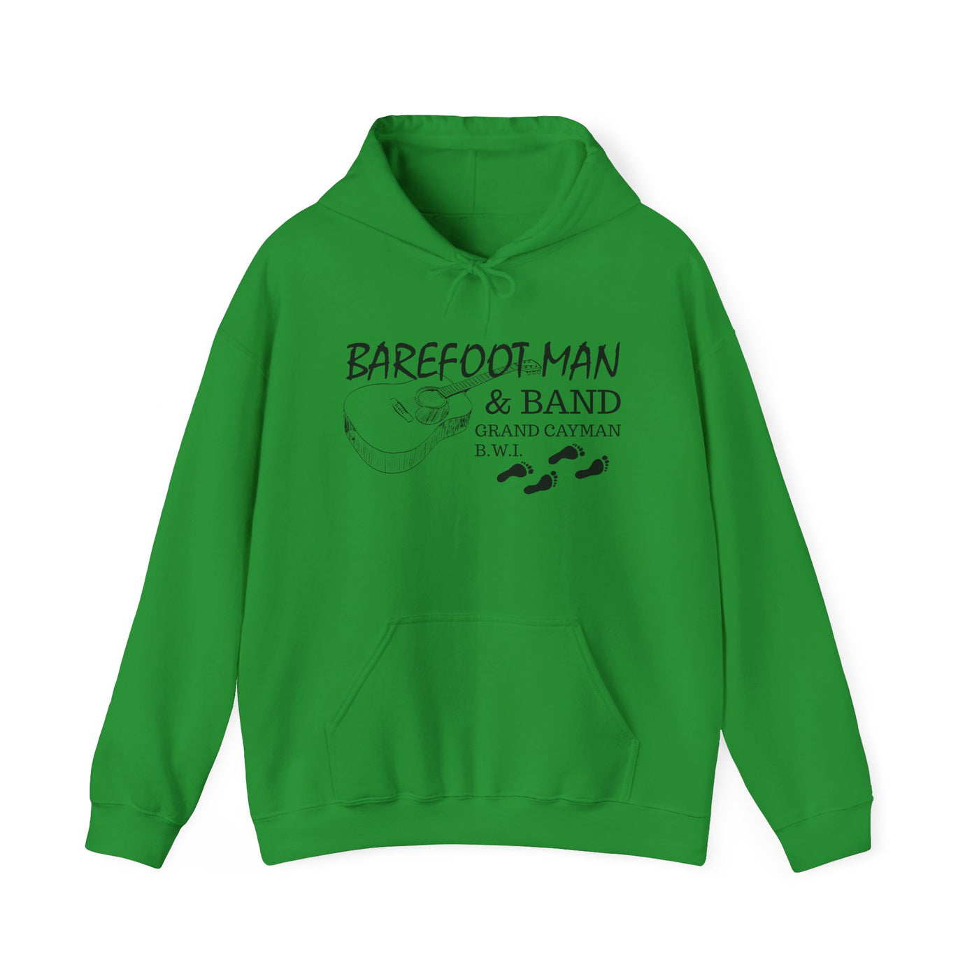 Retro Barefoot Man & Band Unisex Heavy Blend™ Hooded Sweatshirt
