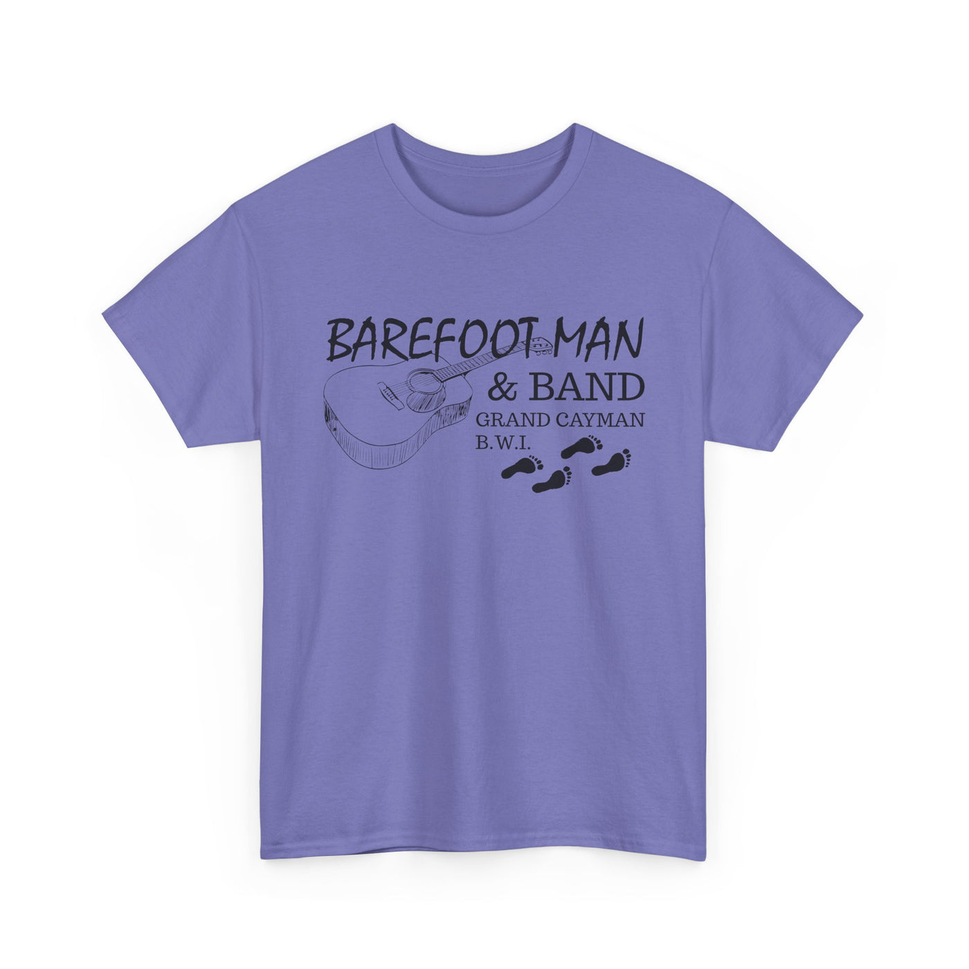 Barefoot Man & Band Retro Unisex Heavy Cotton Tee