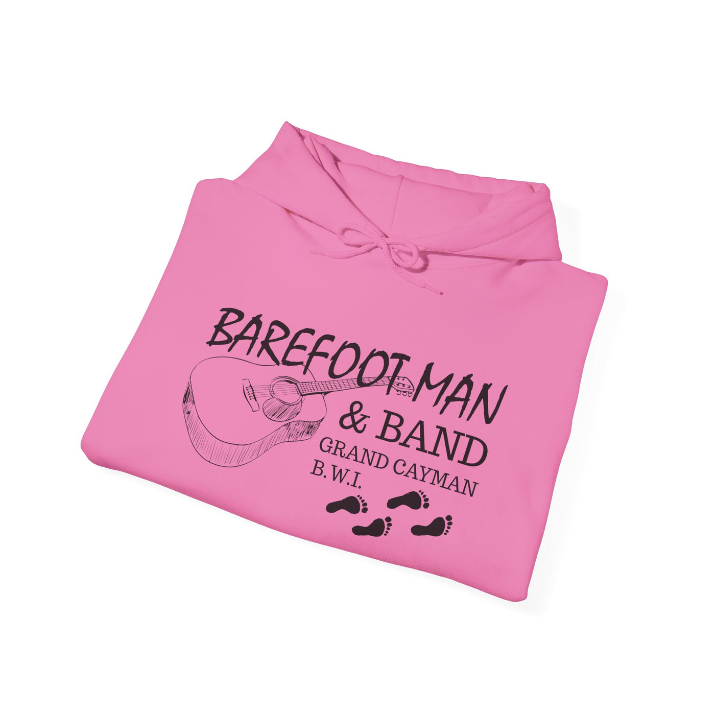 Retro Barefoot Man & Band Unisex Heavy Blend™ Hooded Sweatshirt