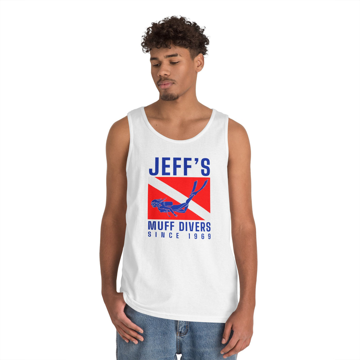Jeff's Muff Divers Unisex Heavy Cotton Tank
