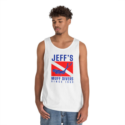 Jeff's Muff Divers Unisex Heavy Cotton Tank