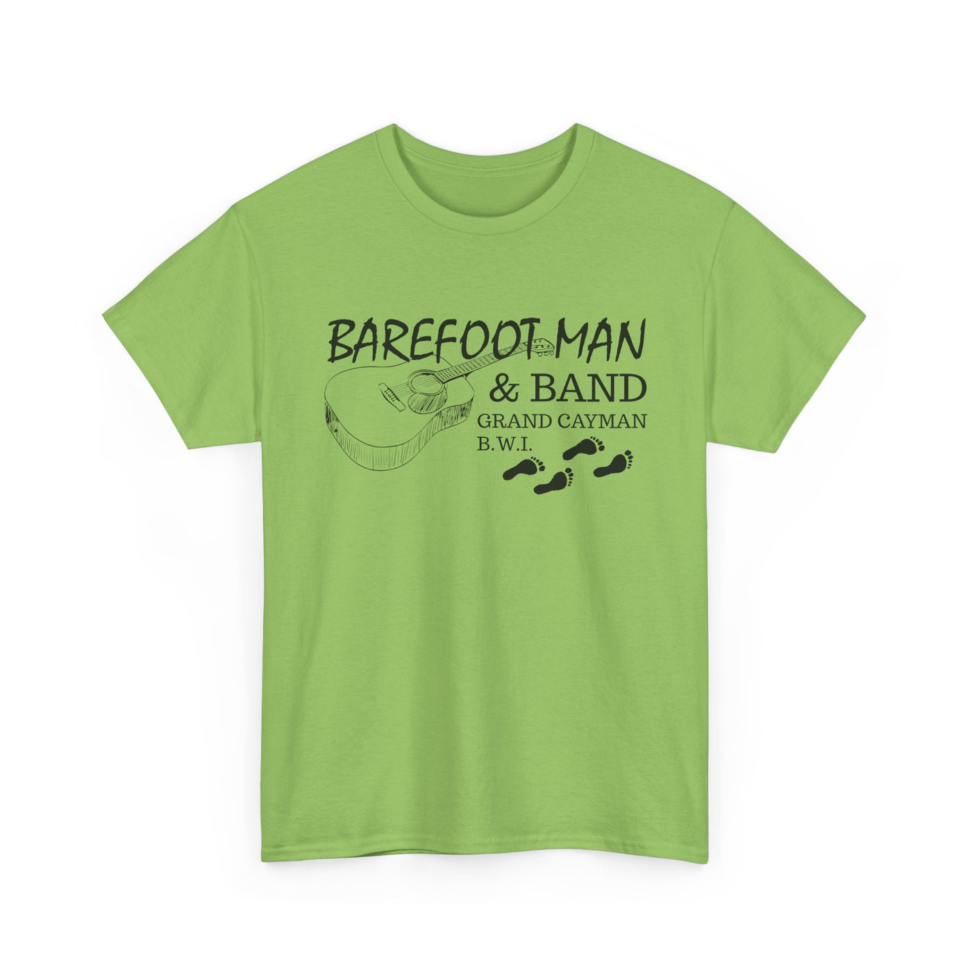Barefoot Man & Band Retro Unisex Heavy Cotton Tee