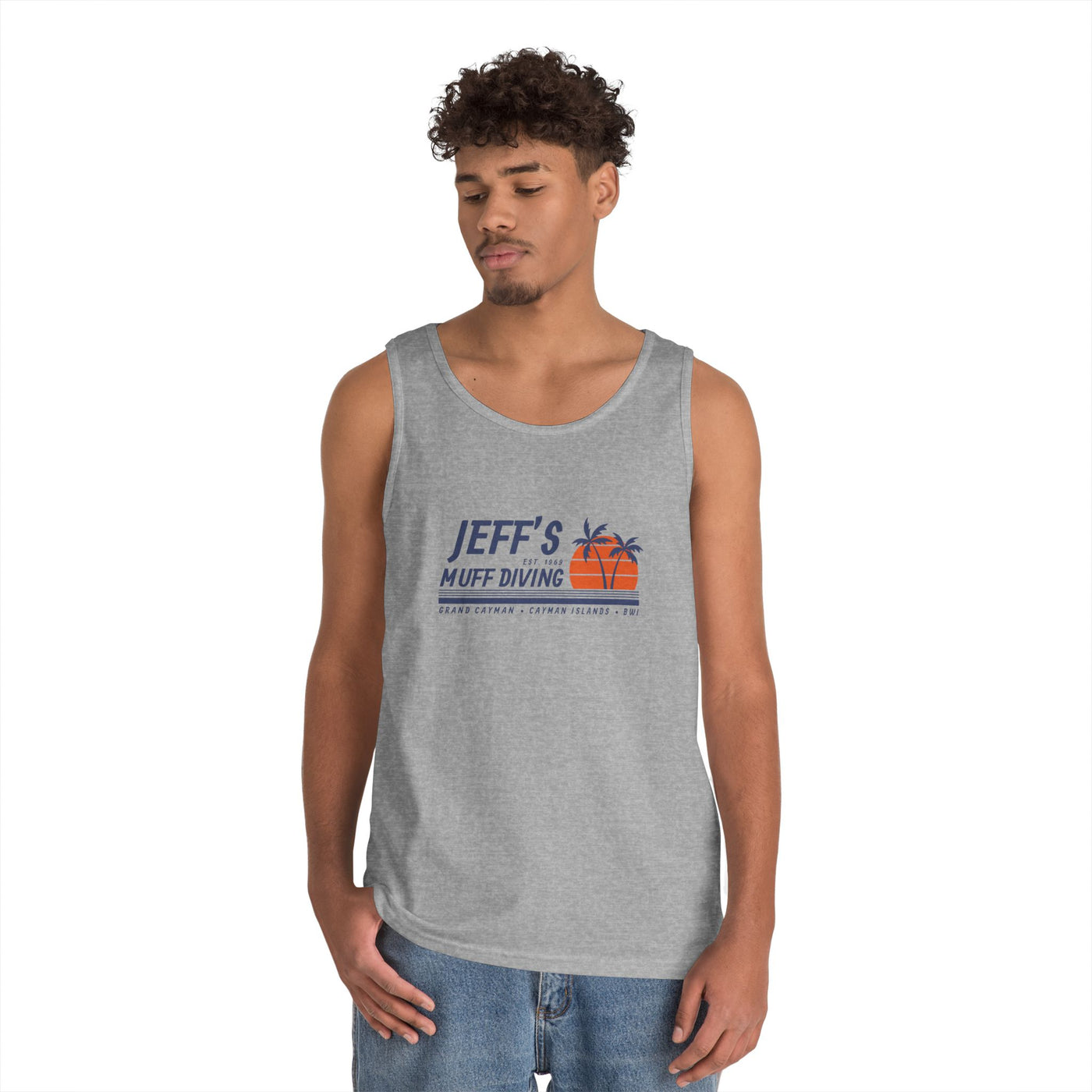 Jeff's Sunset Unisex Heavy Cotton Tank