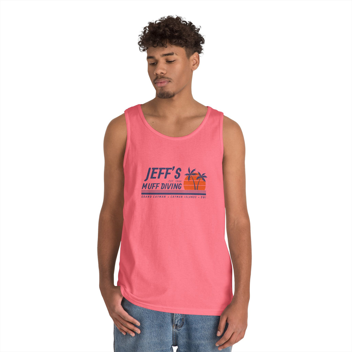 Jeff's Sunset Unisex Heavy Cotton Tank