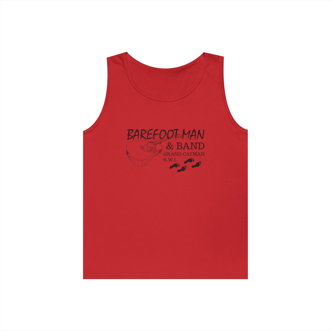 Retro Barefoot Man & Band Unisex Heavy Cotton Tank