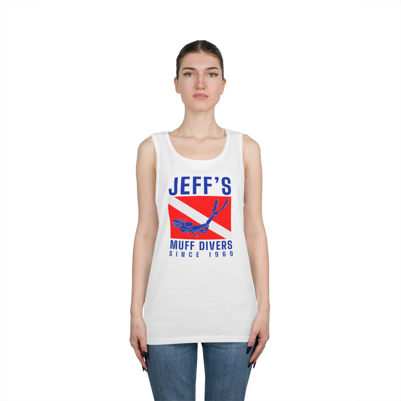 Jeff's Muff Divers Unisex Heavy Cotton Tank