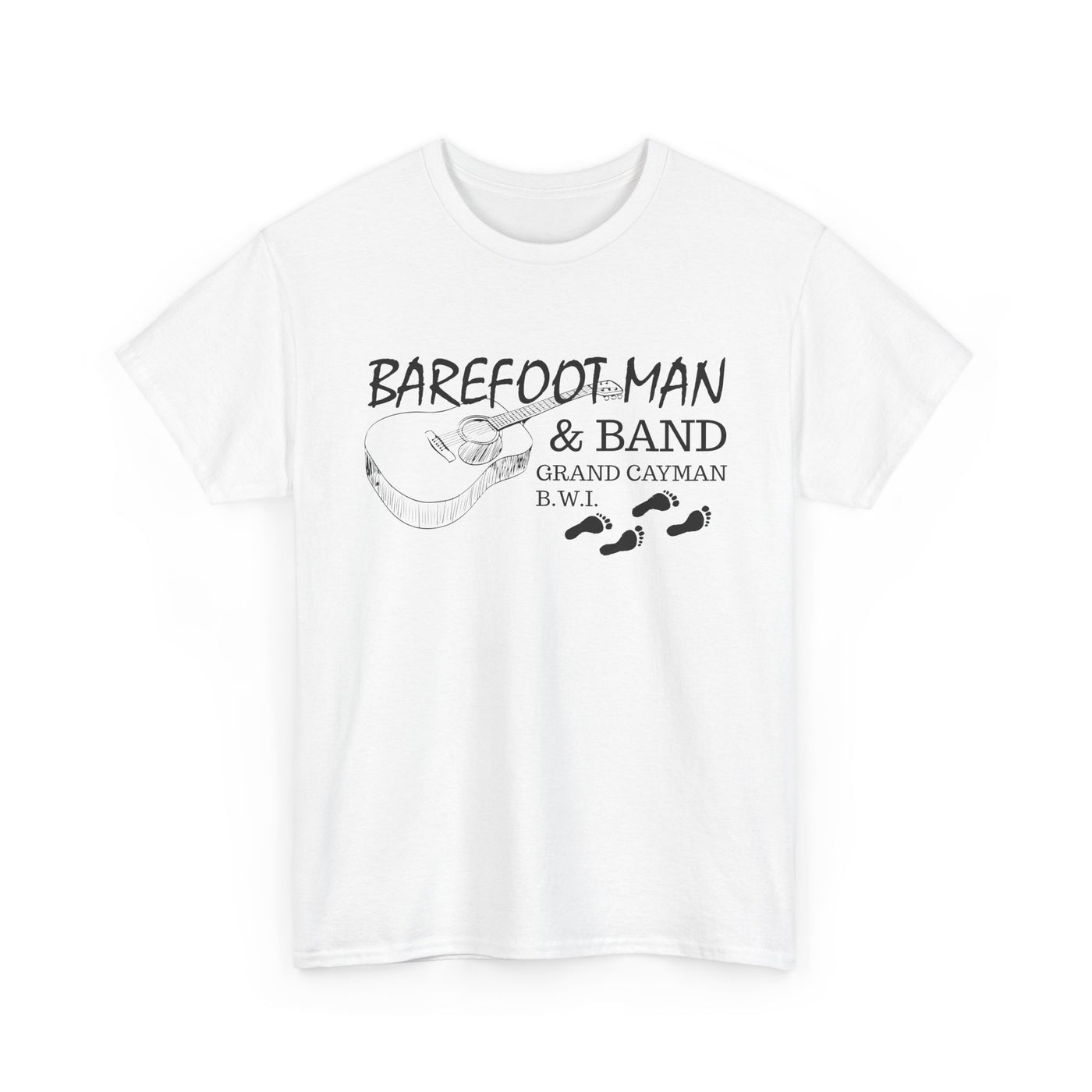 Barefoot Man & Band Retro Unisex Heavy Cotton Tee