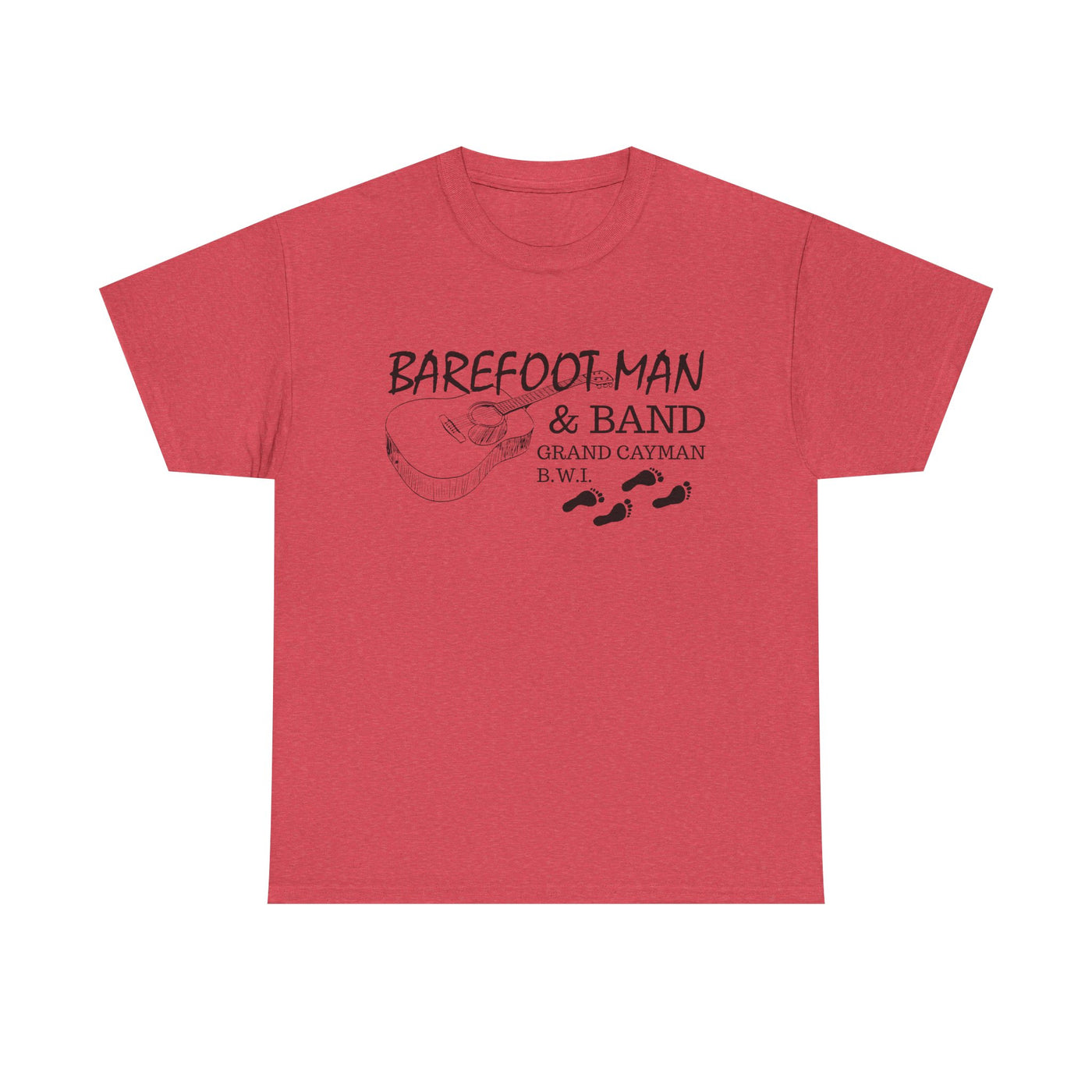 Barefoot Man & Band Retro Unisex Heavy Cotton Tee