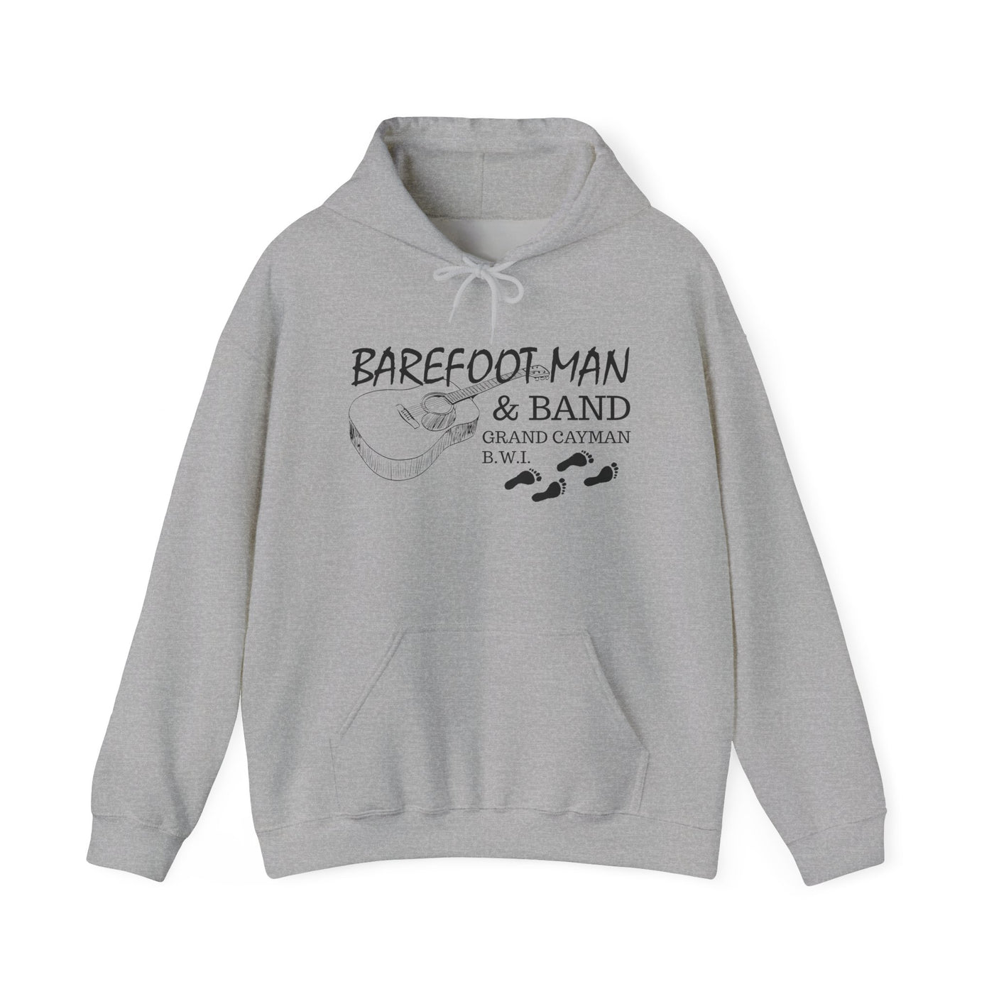 Retro Barefoot Man & Band Unisex Heavy Blend™ Hooded Sweatshirt